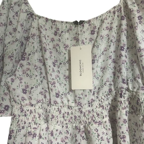 Bloomchic floral square neck blouse - Picture 8 of 9